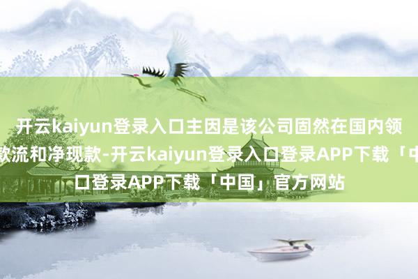 开云kaiyun登录入口主因是该公司固然在国内领有大宗解放现款流和净现款-开云kaiyun登录入口登录APP下载「中国」官方网站